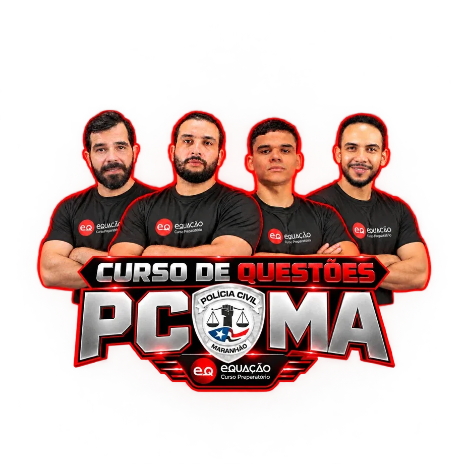 Quatro professores do Curso Equação — Curso de Questões PCMA